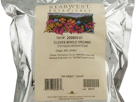 STARWEST - Organic Cloves Whole - 1 lbs For Sale