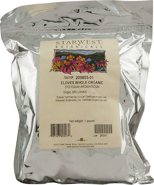 STARWEST - Organic Cloves Whole - 1 lbs For Sale