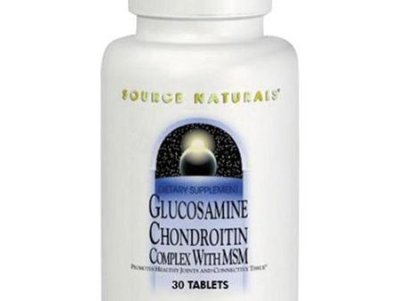 SOURCE NATURALS - Glucosamine Chondroitin Complex with MSM  - 30 Tablets on Sale