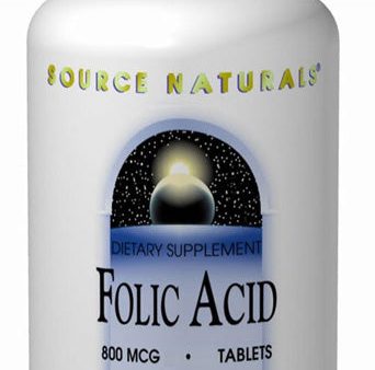 SOURCE NATURALS - Folic Acid 800 mcg - 200 Tablets Discount