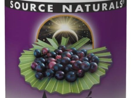 SOURCE NATURALS - Acai Extract 500 mg - 60 Vegetarian Capsules Discount