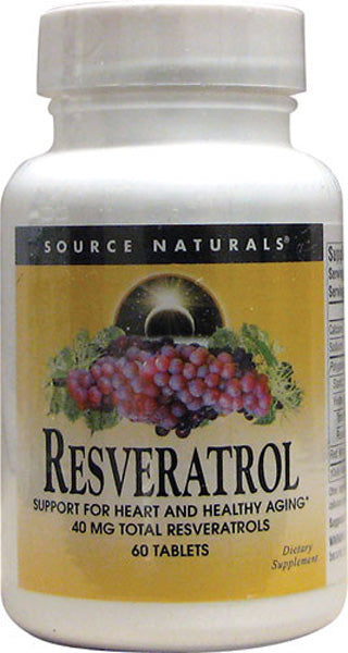 SOURCE NATURALS - Resveratrol 40mg Classic Label - 30 Tablets Online now