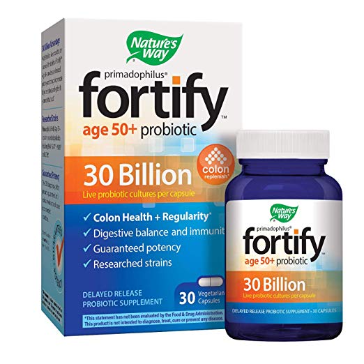 NATURE S WAY - Fortify Age 50+ 30 Billion Probiotic - 30 Vegetarian Capsules For Cheap