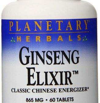 PLANETARY HERBALS - Ginseng Elixir 865 mg - 60 Tablets Fashion