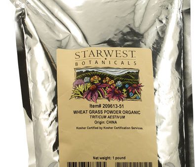 STARWEST - Organic Wheatgrass Powder - 1 lbs Discount