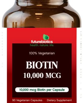 FUTUREBIOTICS - 100% Vegetarian Biotin 10,000 mcg - 90 Vegetarian Capsules Cheap