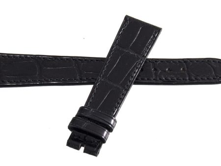 Authentic Patek Philippe 18mm x 14mm Black  Leather Watch Band A01 Sale