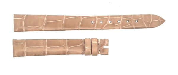 Century 12mm x 10mm Beige Alligator Women s Watch Band Strap 12 10 Online now