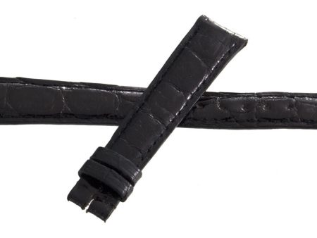 Zenith 15mm x 12mm Black Alligator Watch Band Strap 264 For Cheap