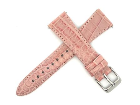 Anne Klein New York 20mm Pink Genuine Leather Watch Band Strap Online Sale