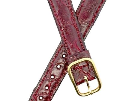 Raymond Weil 13mm Burgundy Leather Women s Watch Strap Band For Sale