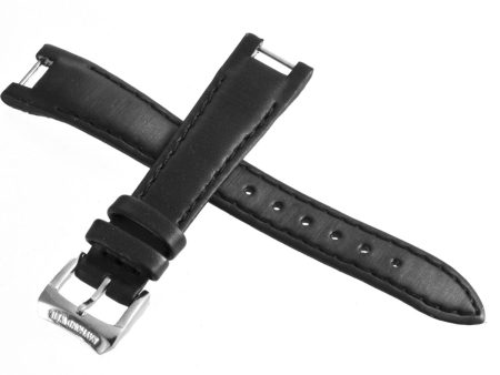 Raymond Weil Shine 14mm Black Fabric Watch Band Strap Silver Buckle Discount