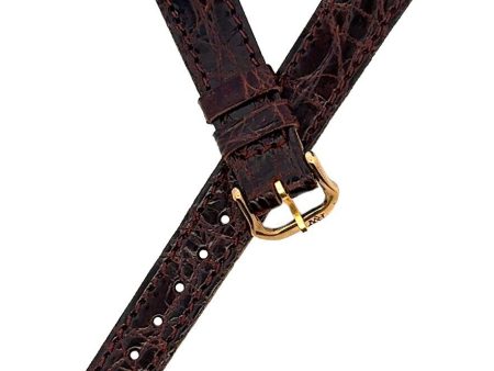 12mm Raymond Weil Dark Brown Leather Women s Watch Strap Band Online now