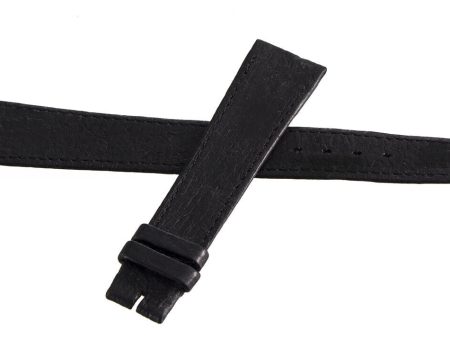 Cauny Swiss Women s 16mm x 14mm Black Leather Watch Strap Band Online now