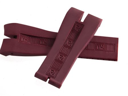 Roger Dubuis 27mm x 21mm Burgundy Rubber Watch Band Strap SED 46 48 M Online Sale