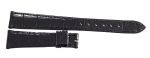 Authentic Patek Philippe 19mm x 14mm Black Alligator Leather Watch Band A04 Online now