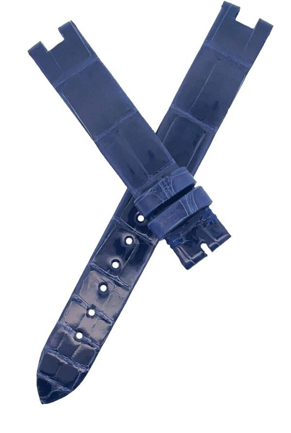 Chaumet 14mm x 14mm Dark Blue Alligator Women s Watch Band Strap Online Hot Sale