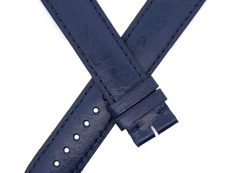 Poiray 17mm x 17mm Dark Navy Blue Leather Women s Watch Band 105 70 For Sale