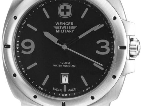 Wenger Expedition 79365 Watch Black Dial Gray Markers Rubber Strap Online Hot Sale