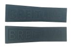 Breitling 24mm x 20mm Black Rubber Watch Band Strap 154S For Sale