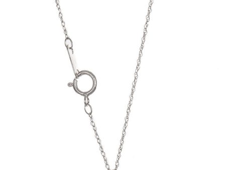 Zales Women s Sterling Silver Diamond Lock Pendent 18 Inch Necklace on Sale