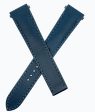 Cartier 18mm x 16mm Navy Blue Genuine Leather Watch Band Strap KDATLABM on Sale