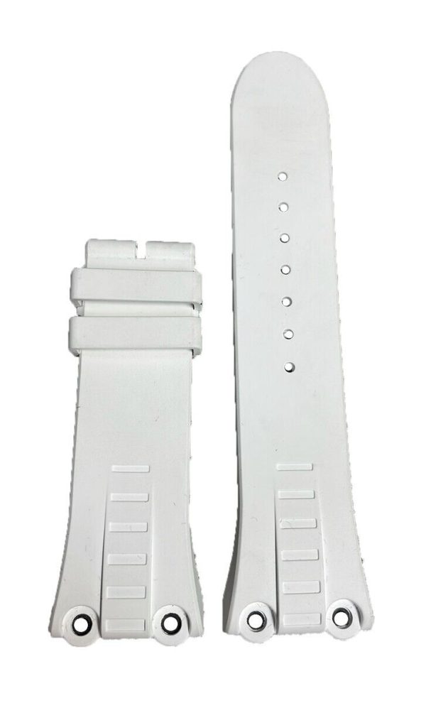 27mm CONCORD WHITE RUBBER BAND STRAP  2622 Online