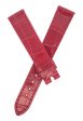 Chopard 16mm x 14mm Shiny Red Alligator Watch Band 105 70 For Sale