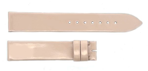 Poiray 16mm x 15mm Beige Patent Leather  Women s Watch Band Strap 105 70 Online