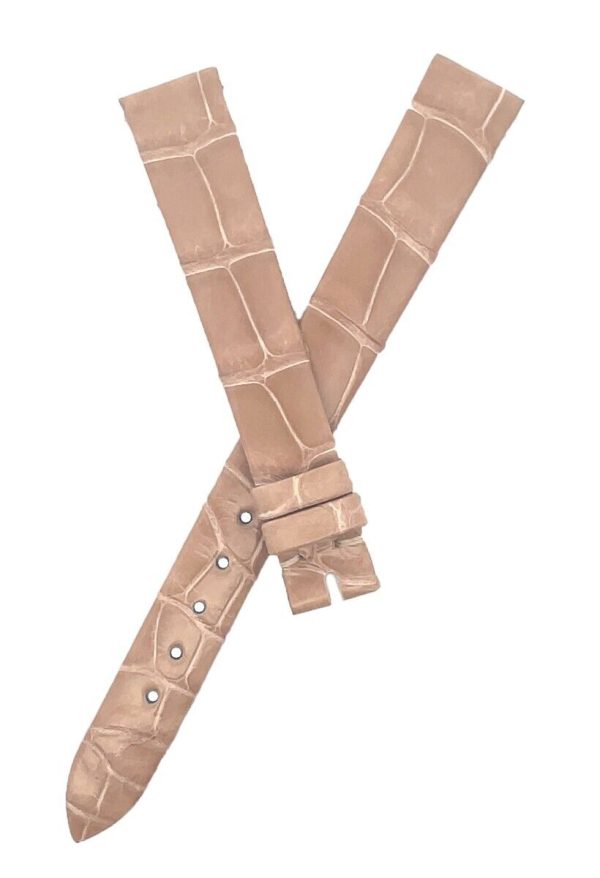 Century 12mm x 10mm Beige Alligator Women s Watch Band Strap 12 10 Online now