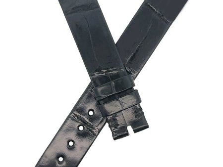 Chaumet 14mm x 14mm Black Alligator Women s Watch Band Strap on Sale