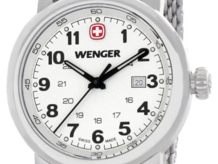 Wenger Silver Dial White Stainless Steel Bracelet Watch 1021.103 For Cheap