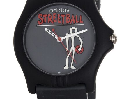 Adidas Streetball Men s Grey Dial Rubber Band Quartz Watch 10-0003 Online