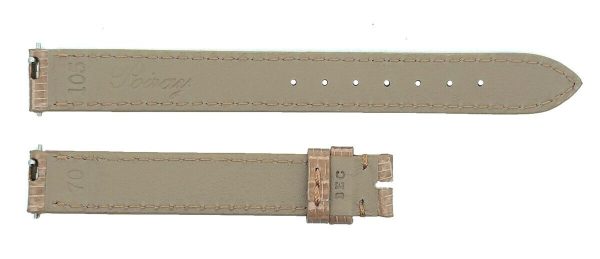 12mm Poiray Beige Women s Alligator Leather Watch Band 105 70 Online Sale