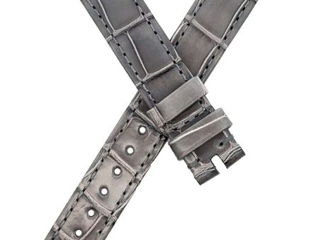 Bvlgari Women s 13mm x 13mm Gray  Leather Watch Band Online Hot Sale