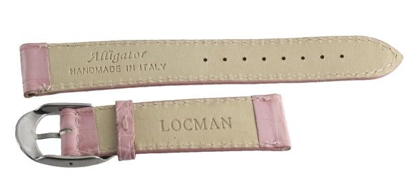 Authentic LOCMAN 18mm Women s Pink Alligator Watch Band Strap Supply