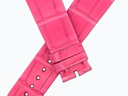 PIAGET Women s 20mm x 18mm Pink Leather Women s Watch Band Strap FXC on Sale