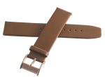 Ted Baker 20mm x 20mm Brown Leather Rose Gold Buckle Watch Band Strap For Sale